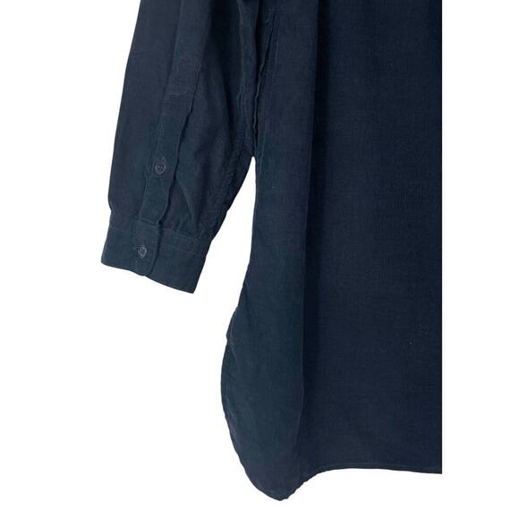 CP Shades Cecelia Baby Corduroy Tunic Top Small Long Sleeve 3/4 Button Front - Picture 15 of 16